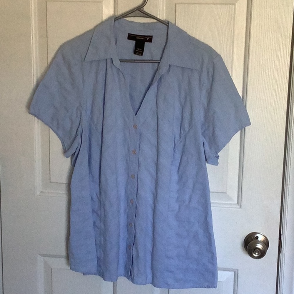 Lane Bryant top sz 18/20 baby blue